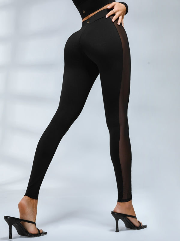 ❤ZASUWA Female Sexy Sheer Mesh Seamless Leggings