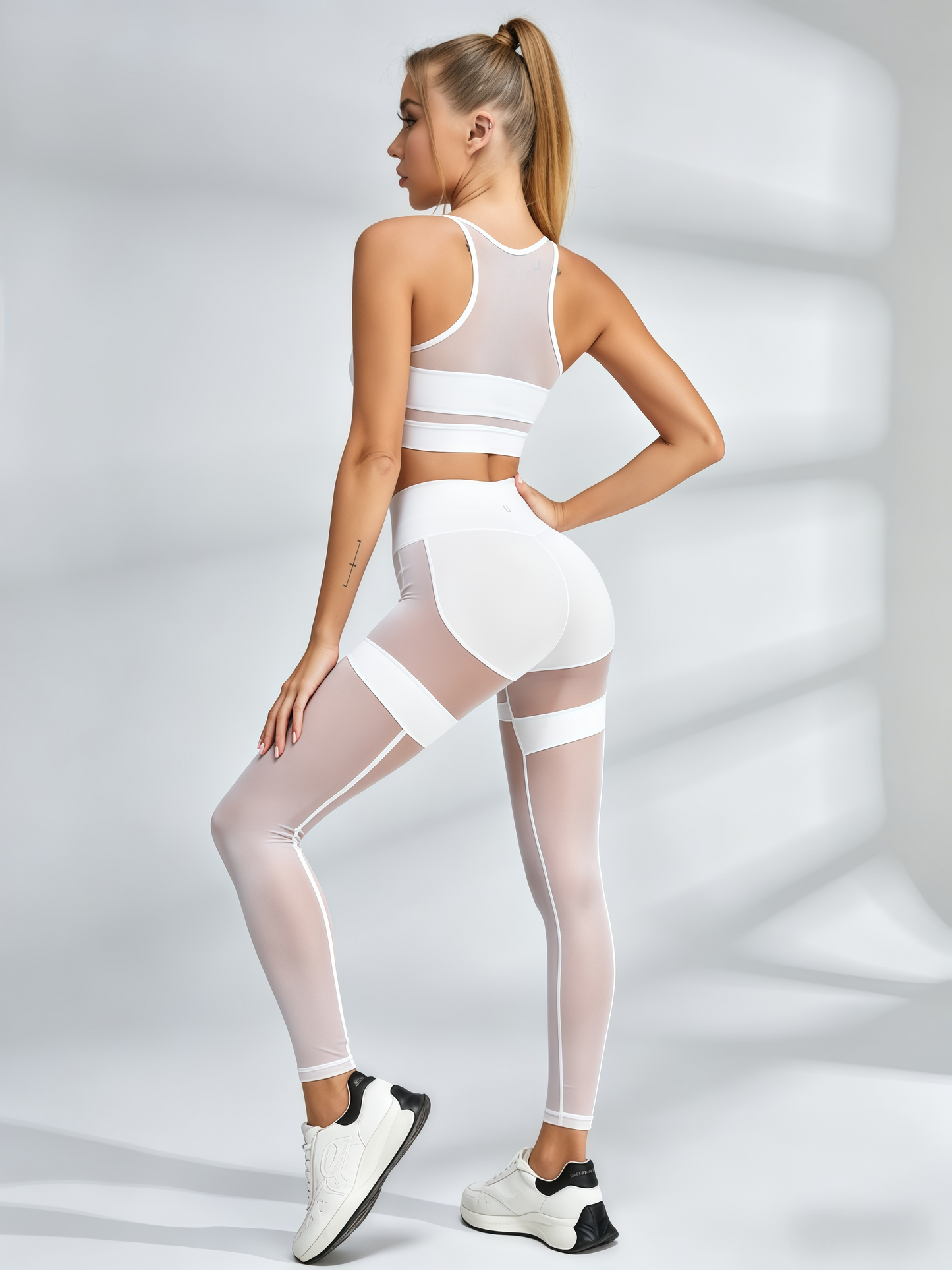 Sheer Mesh Workout Set